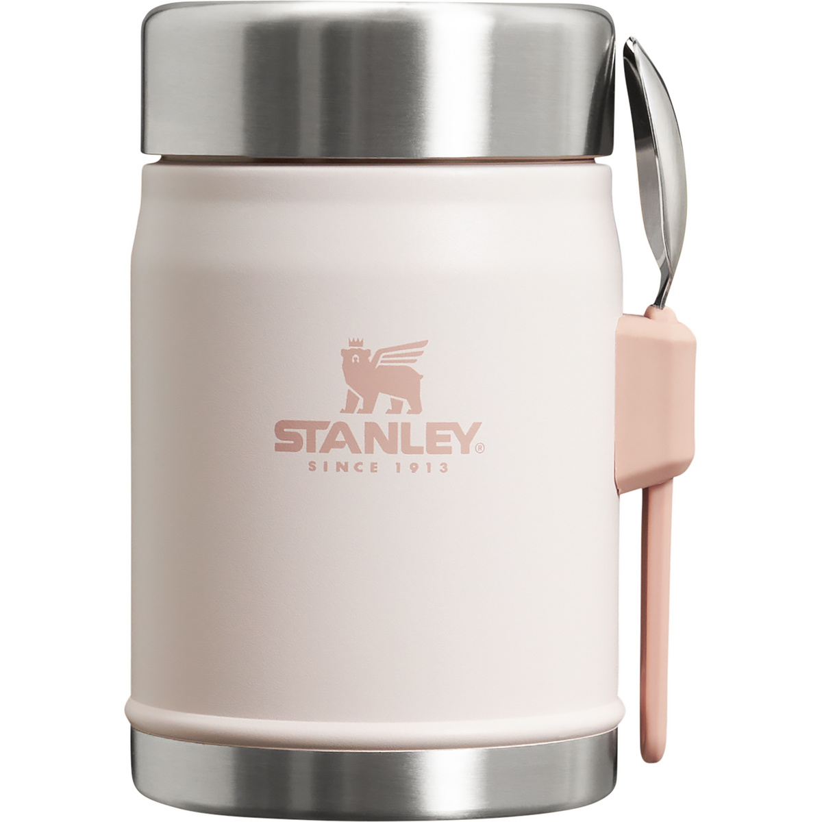 Stanley The Legendary Food Isolierbecher + Göffel (Größe 0.4L, rosa)