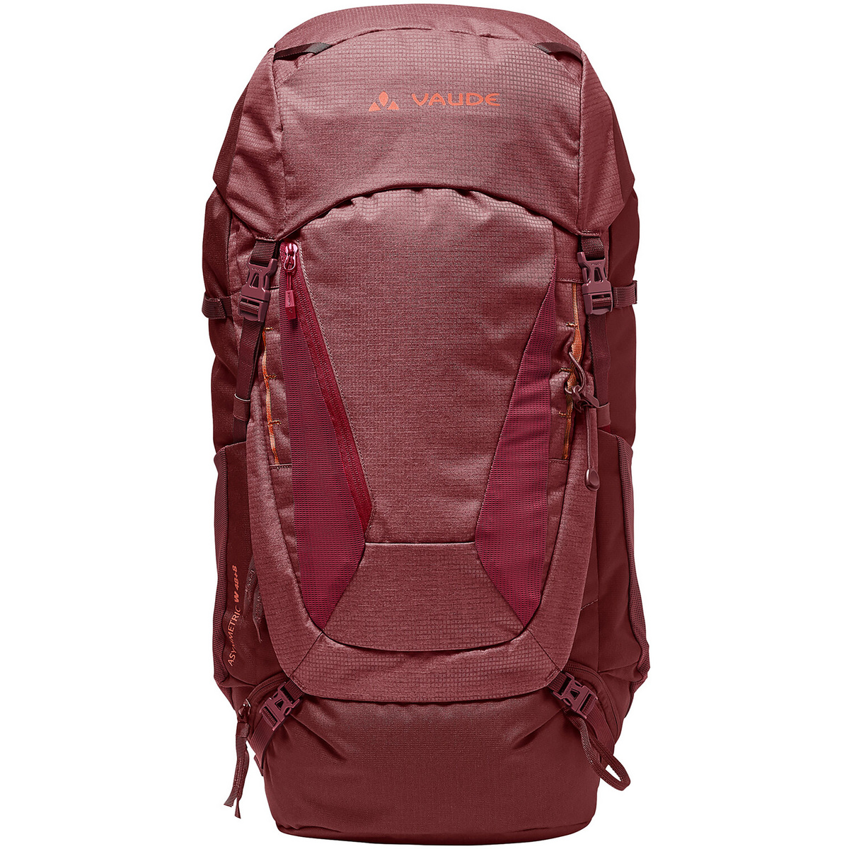 Vaude Donna Zaino Asymmetric 48+8 (Taglia 56L, Rosso)