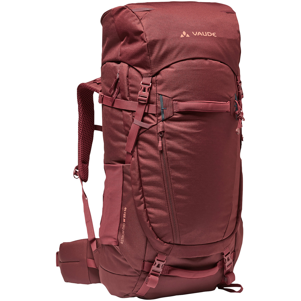 Vaude Damen Astrum Evo 55+10 Rucksack (Größe 55L+10L, rot)