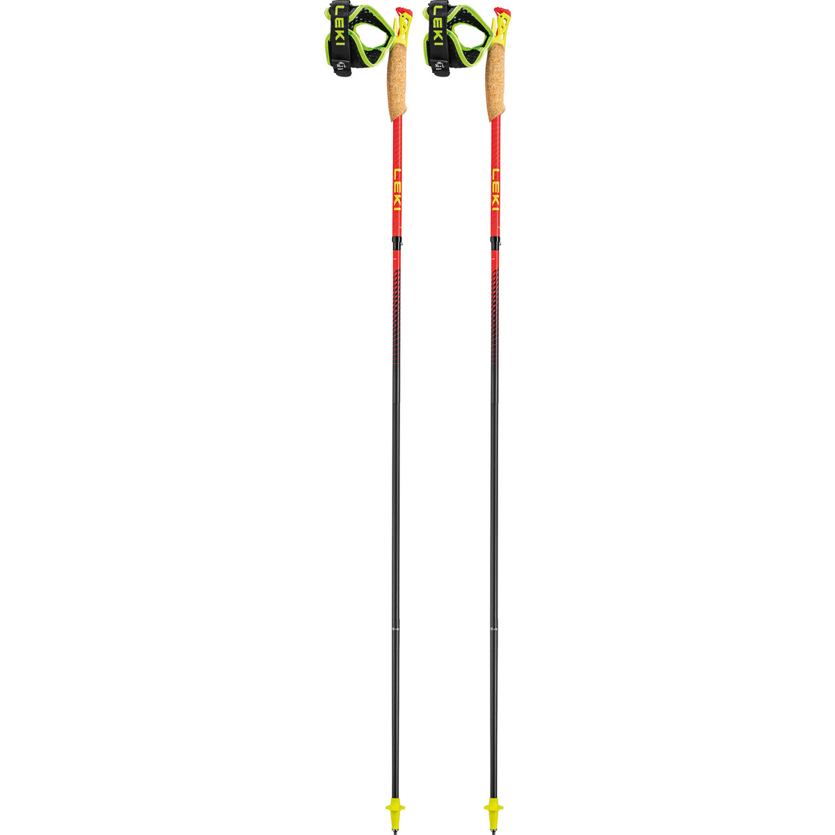 Leki Bastoncini da trail running Ultratrail FX.One Superlite (Taglia 125CM, Rosso)
