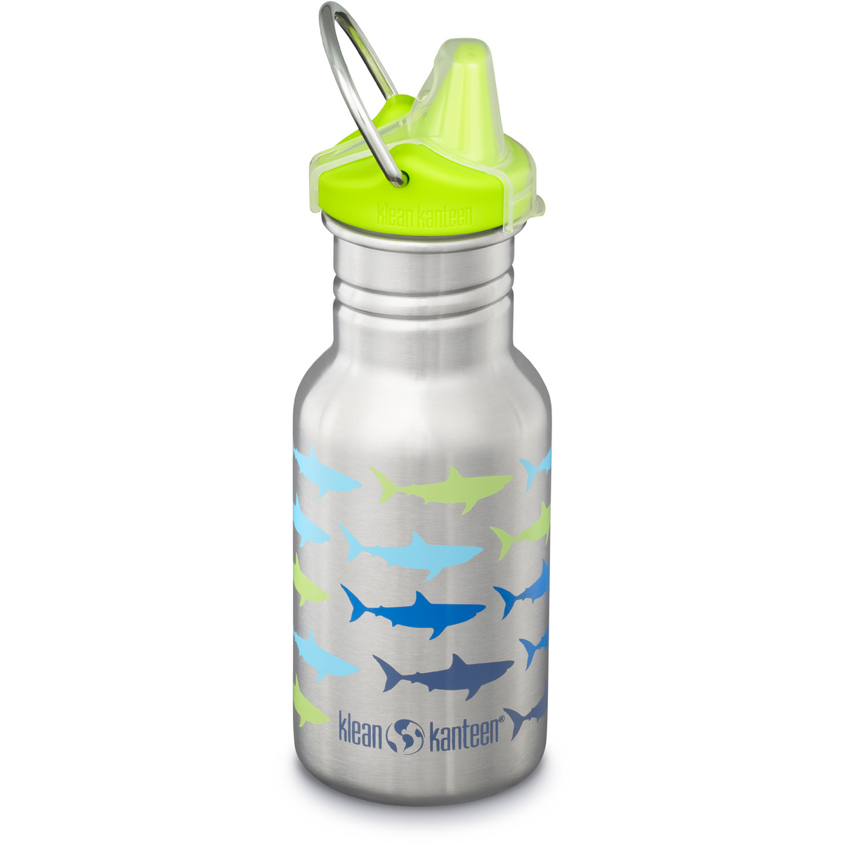 Klean Kanteen Kinder Classic Narrow Sippy Cap Trinkflasche (Größe 355ml, grau)