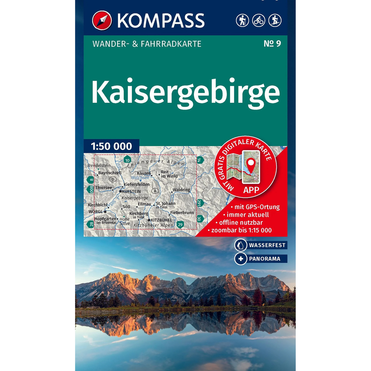 Image of Kompass Verlag WK 9 Kaisergebirge