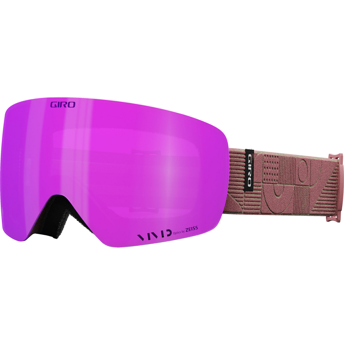 Giro Contour RS Skibrille (Größe One Size, rosa)