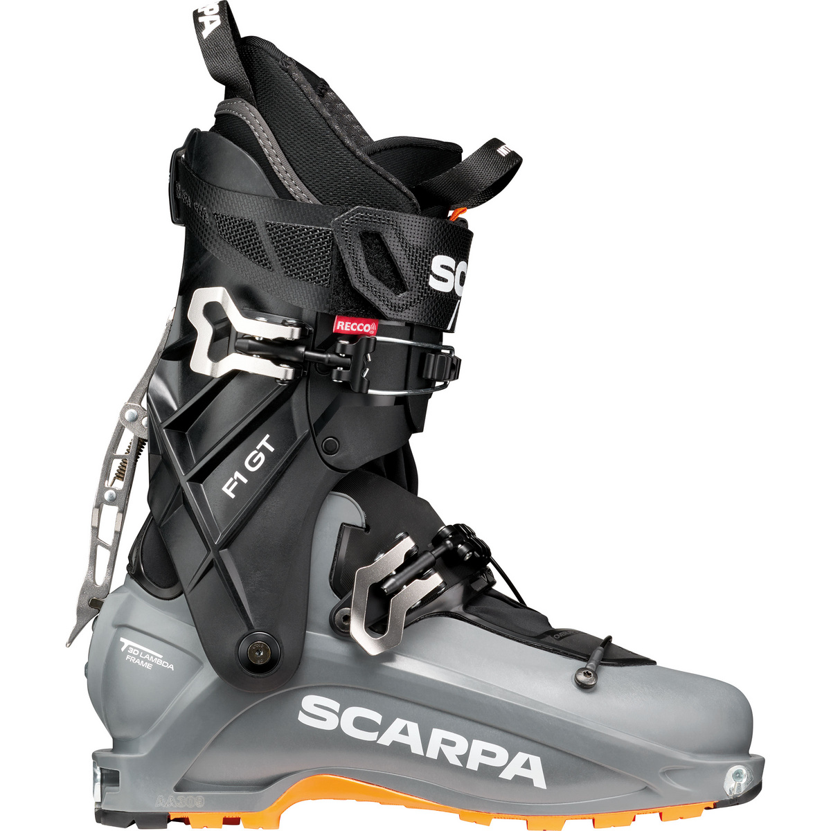 Scarpa F1 GT Tourenskischuhe (Größe 43, grau)