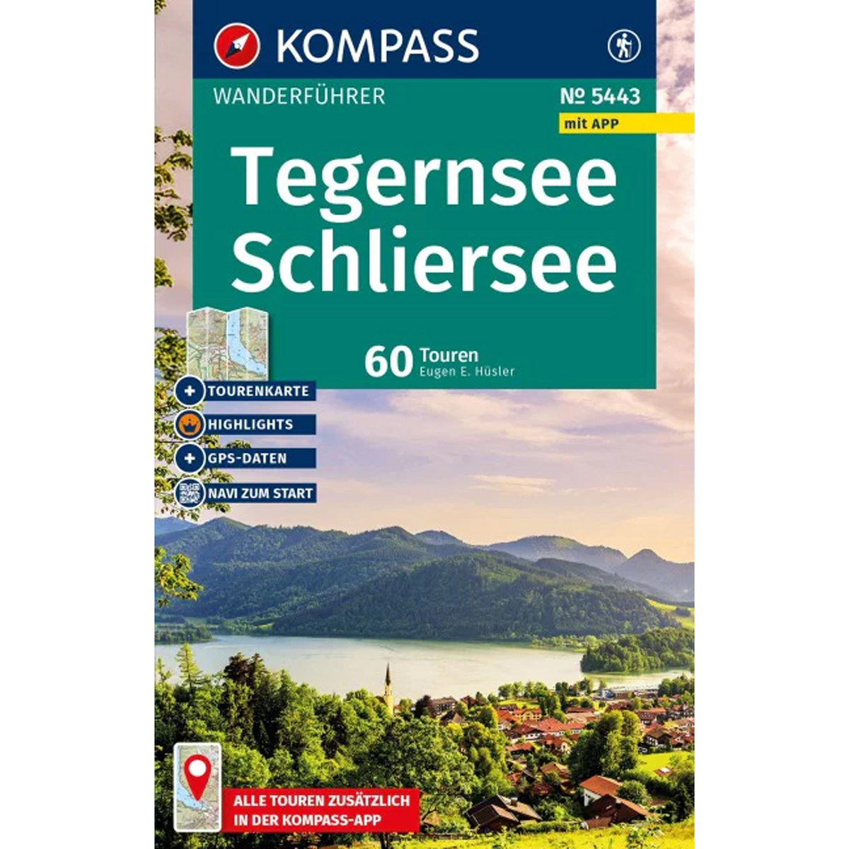 Image of Kompass Verlag Tegernsee, Schliersee 5443 Wanderführer