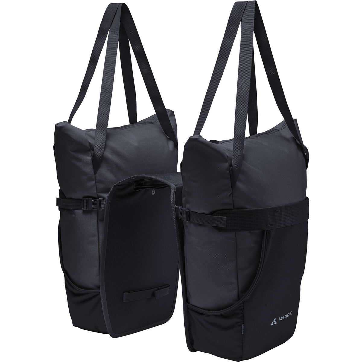 Vaude Twinshopper Fahrradtasche (Größe 44L, schwarz)