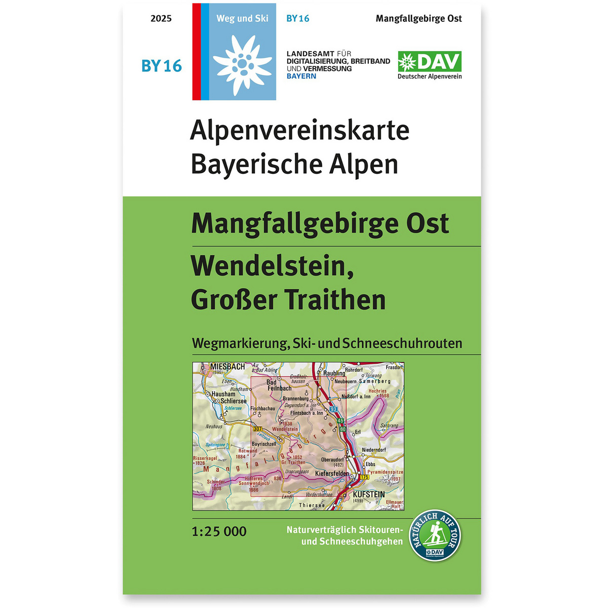 Image of DAV AV-Karte BY 16 Mangfallgebirge Ost, Wendelstein