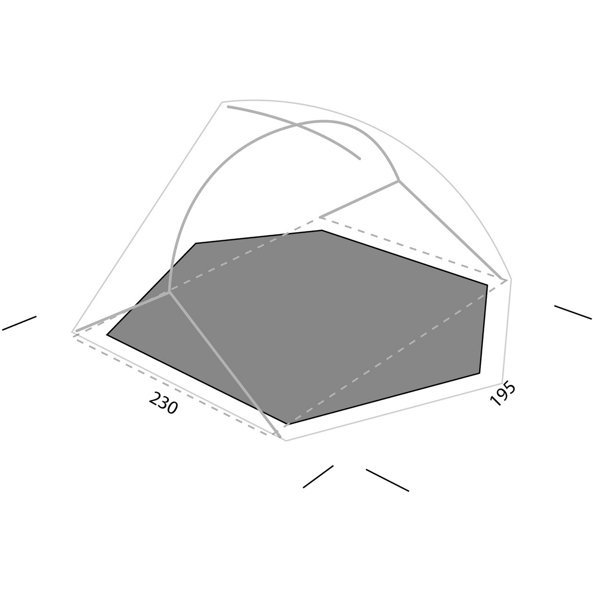 Image of Exped Telo pavimento tenda Lyra II Extreme