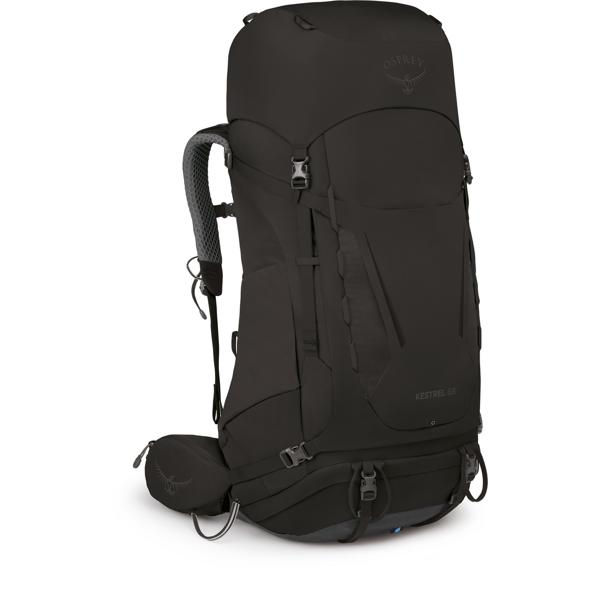 Osprey Uomo Zaino Kestrel 68 (Taglia 68L | L-XL, Nero)