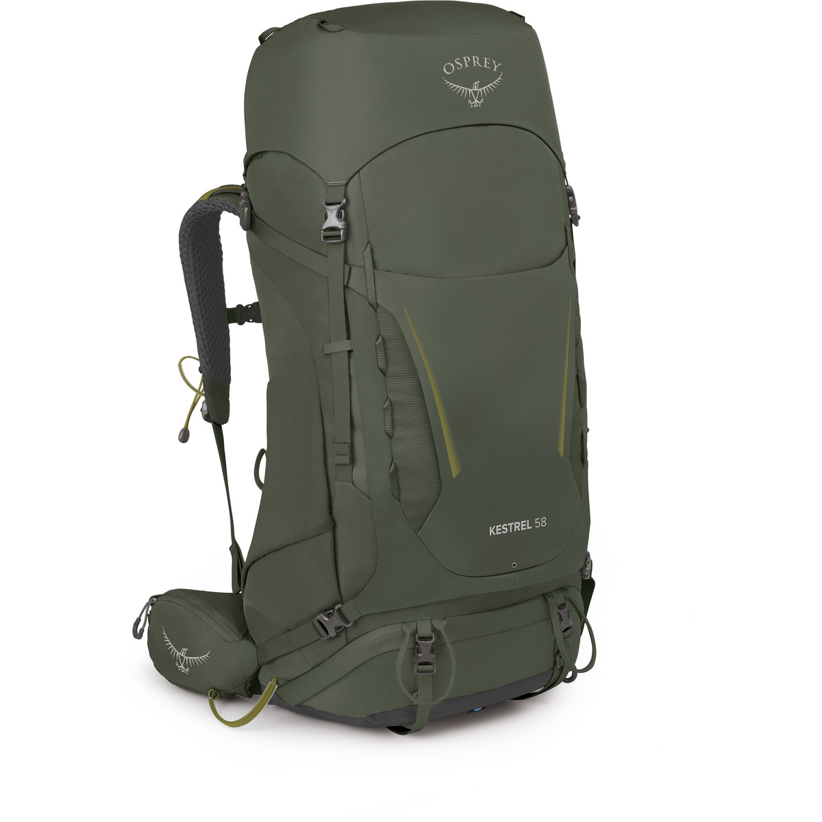 Osprey Herren Kestrel 58 Rucksack (Größe 58L | S-M, gruen)