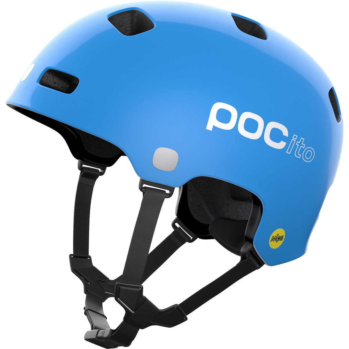 POC Kinder POCito Crane MIPS Fahrradhelm (Größe 55-58cm, blau)
