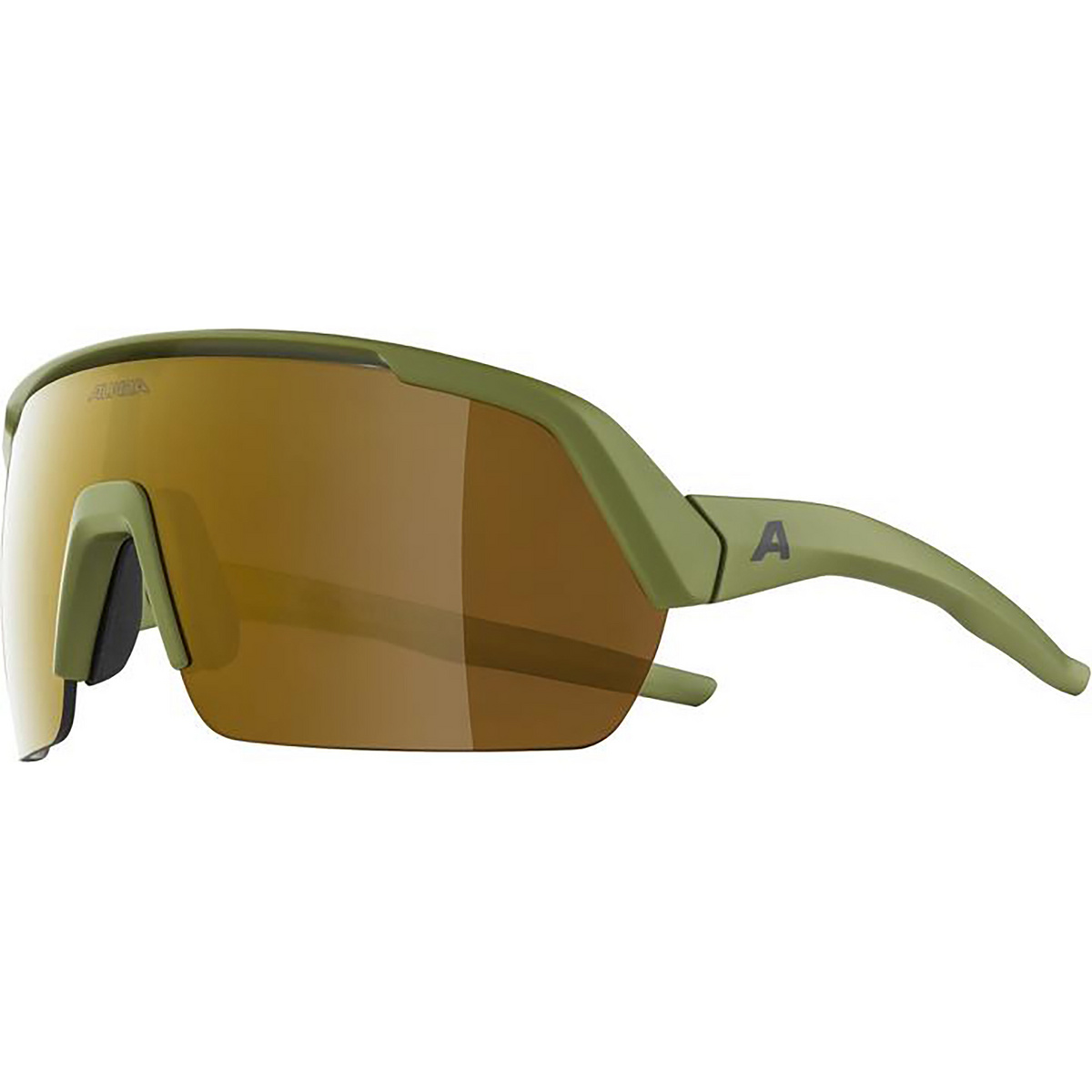 Alpina Turbo HR Sportbrille (Größe One Size, oliv)