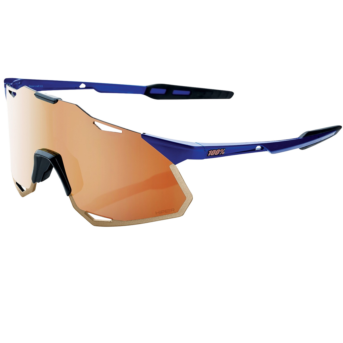 100% Hypercraft XS Hiper Sportbrille (Größe One Size, blau)