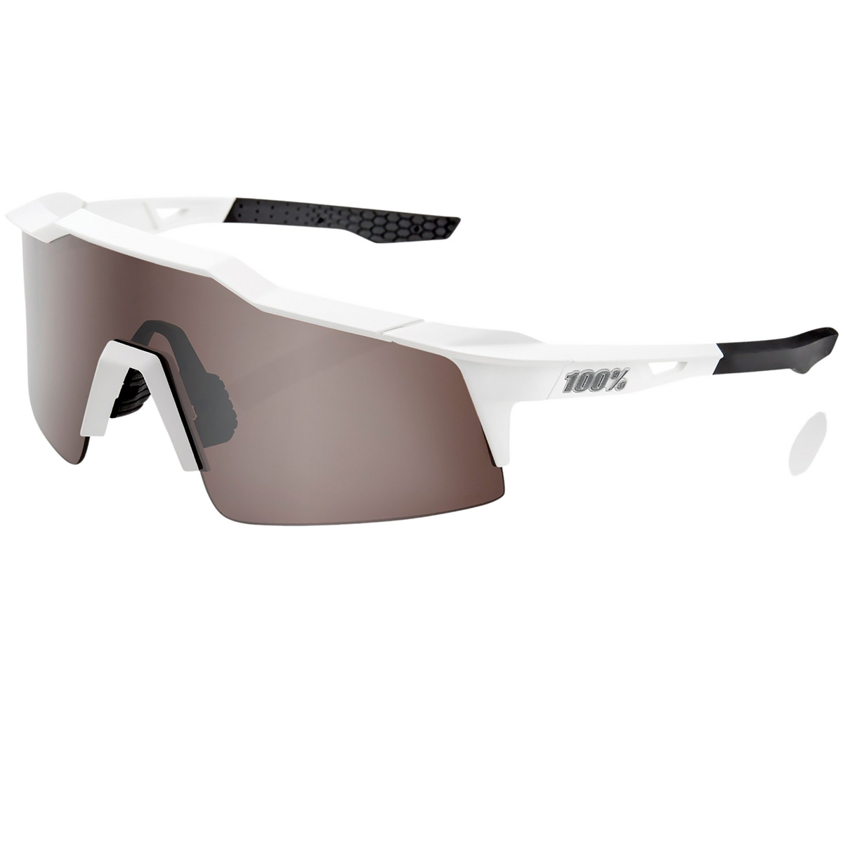 100% Speedcraft SL Hiper Mirror Sportbrille (Größe One Size, weiss)
