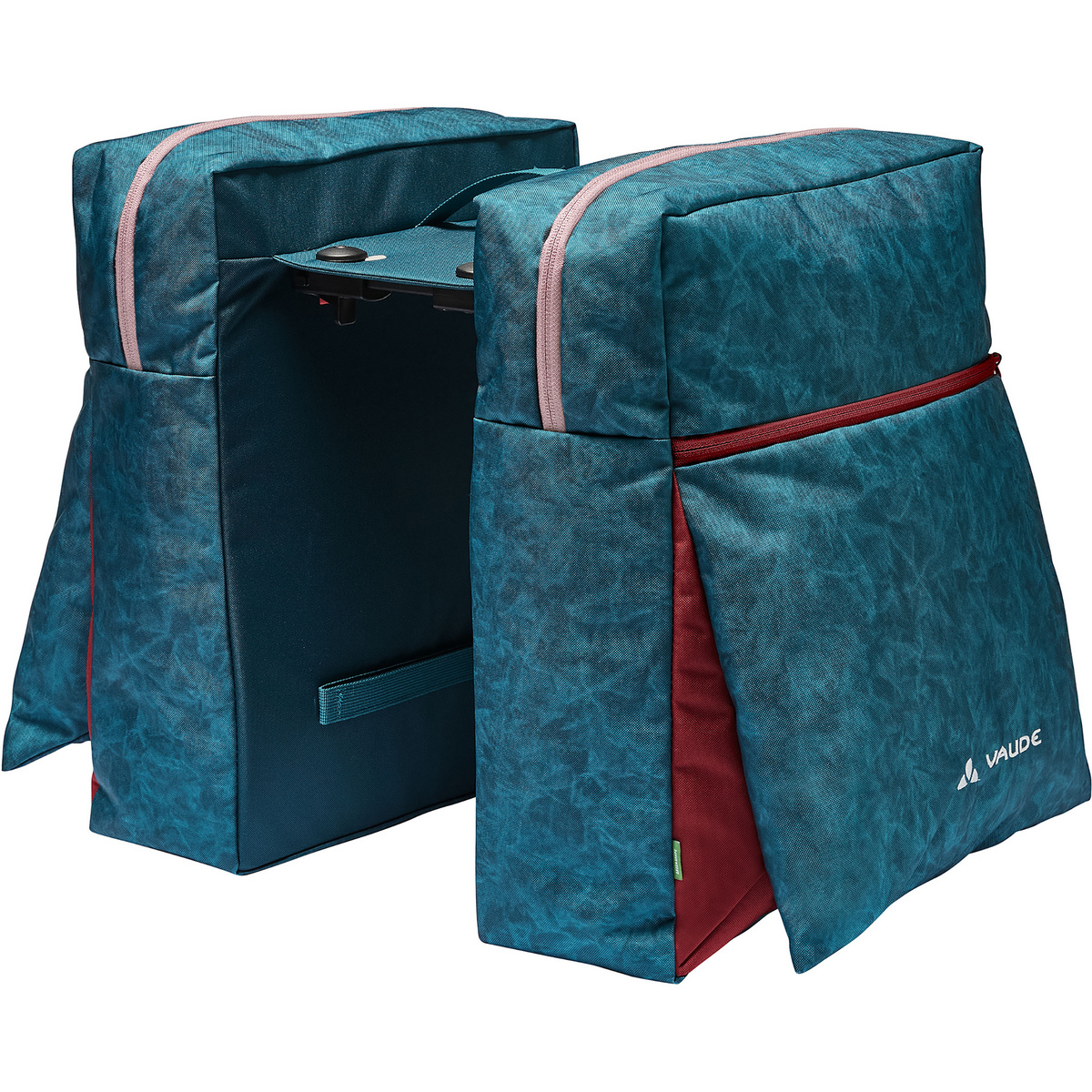 Vaude Twinzipper Uniklip 2 Fahrradtasche (Größe 48L, tuerkis)