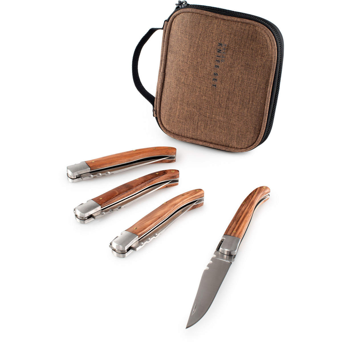 GSI Rakau Steak Messer Set (Größe ONE SIZE, braun)