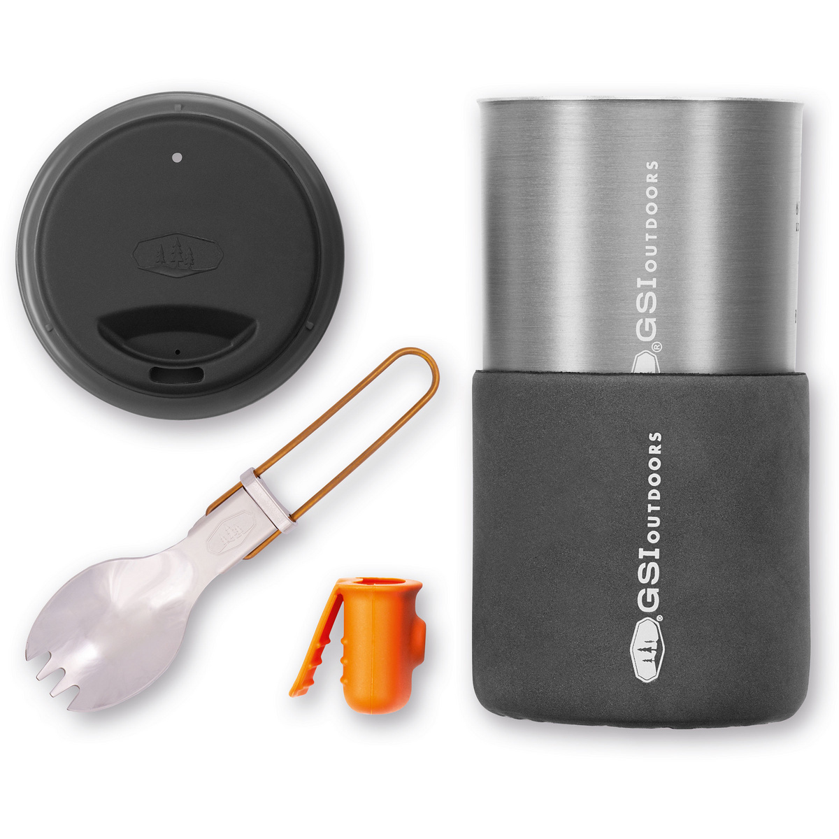 GSI Set di stoviglie Halulite Minimalist (Taglia ONE SIZE, Grigio)