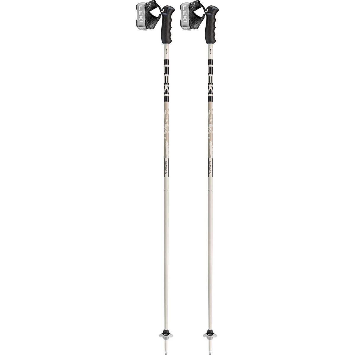 Leki Bastoncini da sci Detect S (Taglia 130CM, Grigio)