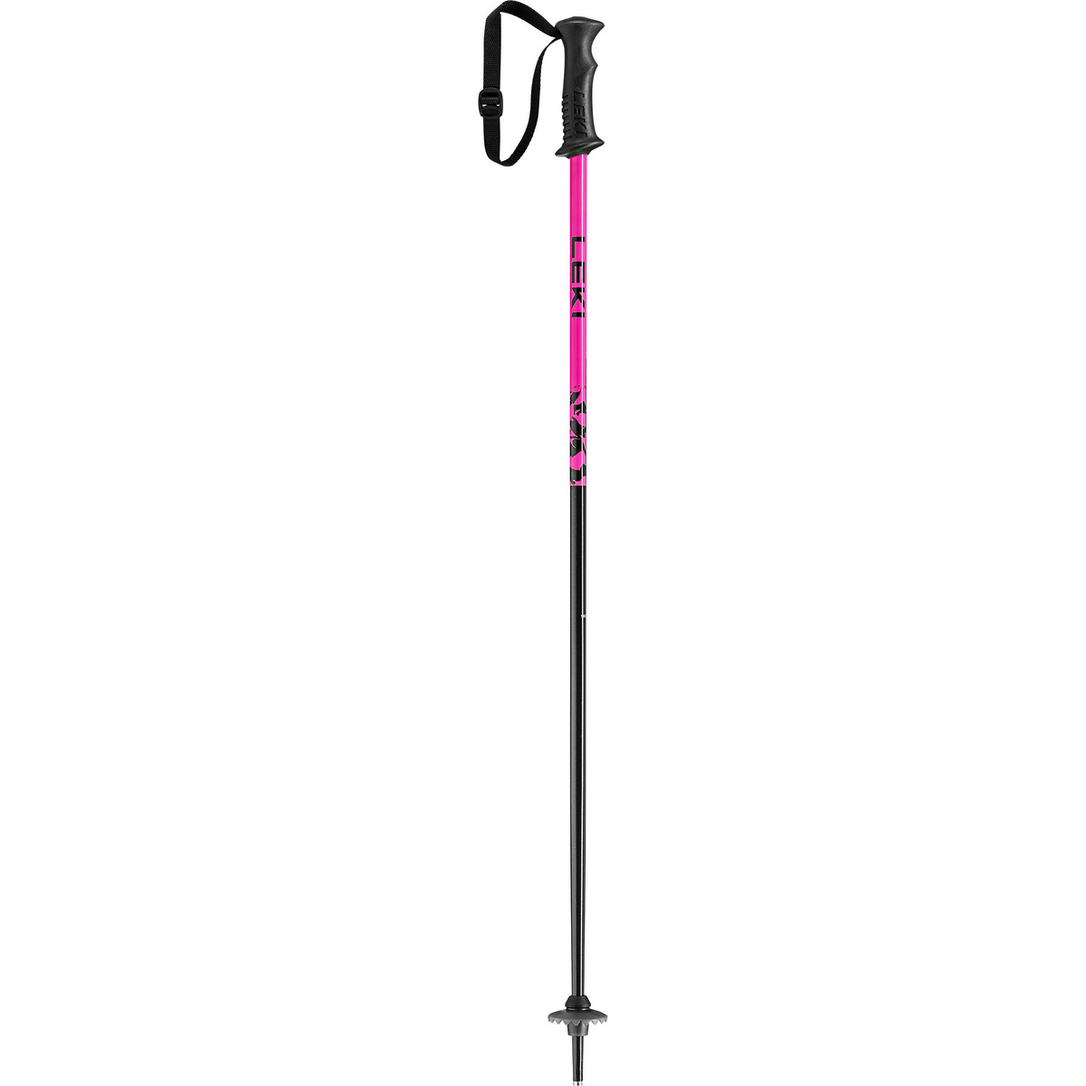 Leki Bambino Bastoncini da sci Rider (Taglia 90cm, Nero)