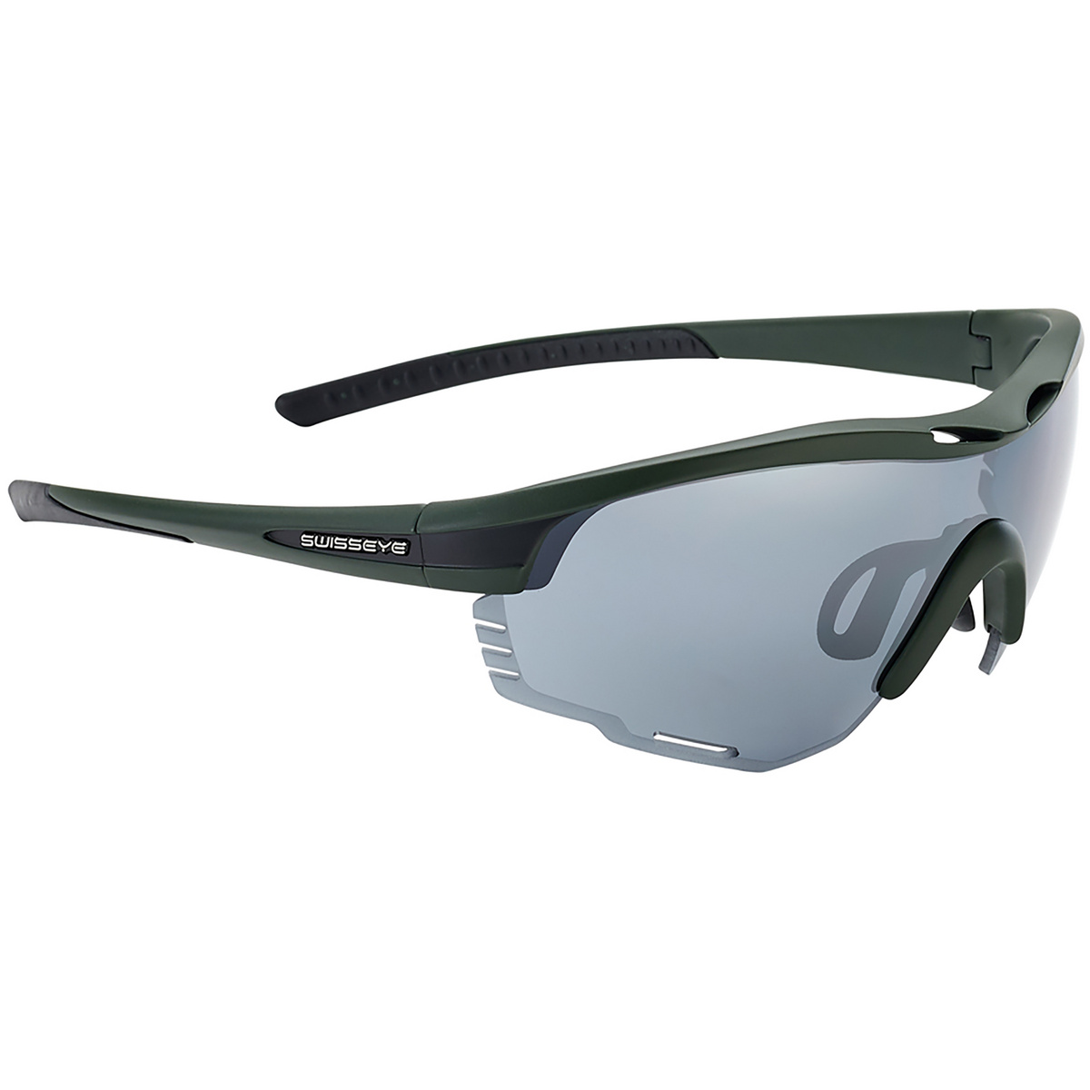 Swiss Eye Novena Re+ Sportbrille (Größe One Size, oliv)