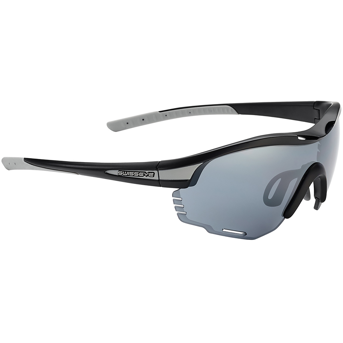 Swiss Eye Novena Re+ S Sportbrille (Größe One Size, schwarz)