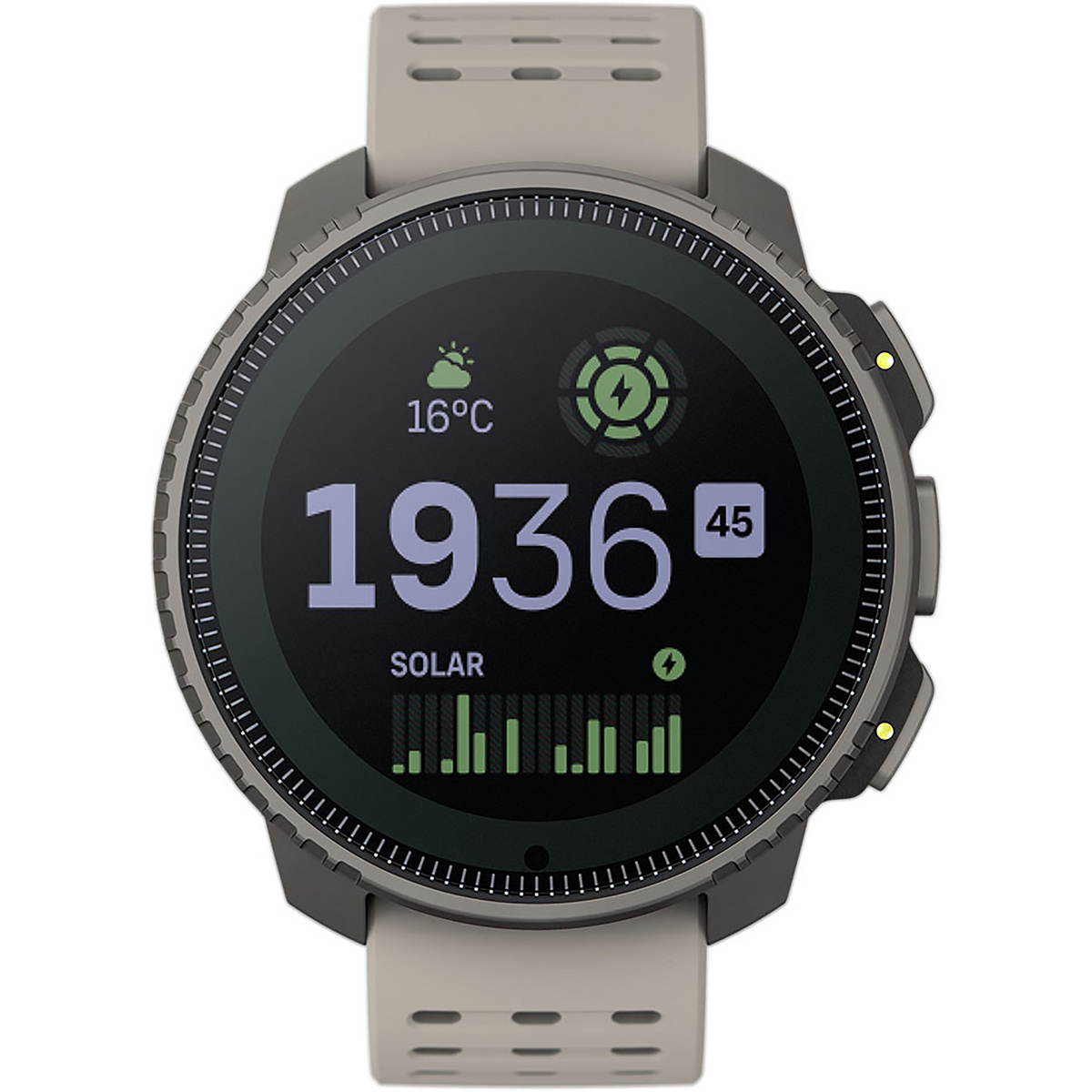 Suunto Vertical Titanium Solar GPS Uhr (Größe One Size, beige)
