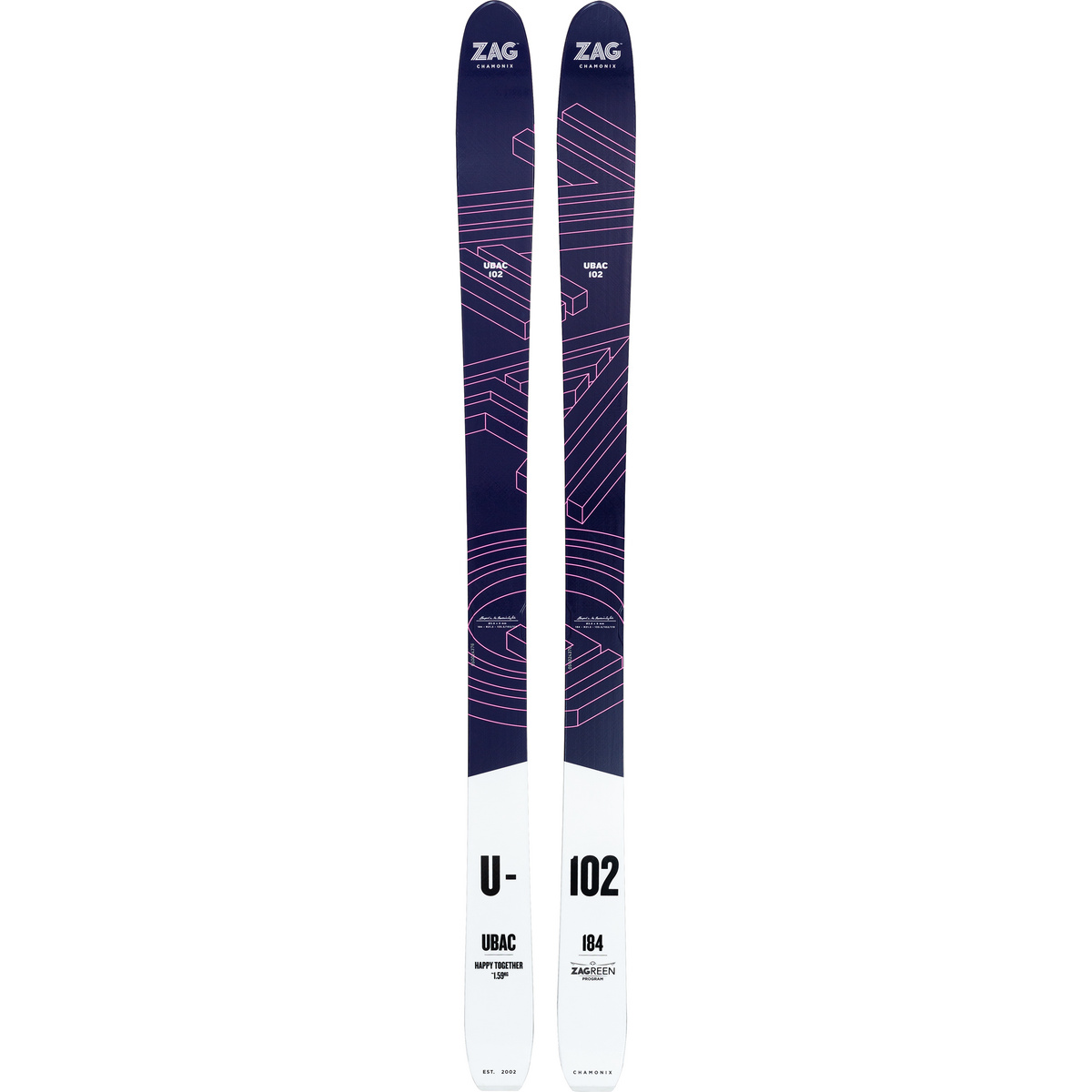 ZAG skis Ubac 102 Tourenski 24/25 (Größe 188, blau)