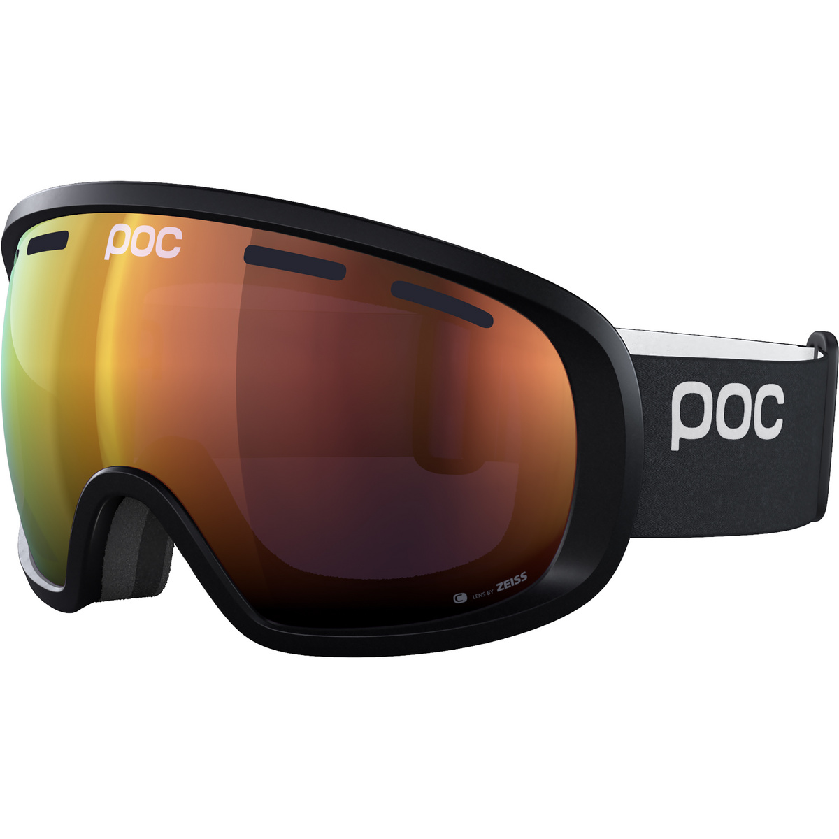 POC Fovea Skibrille (Größe One Size, schwarz)