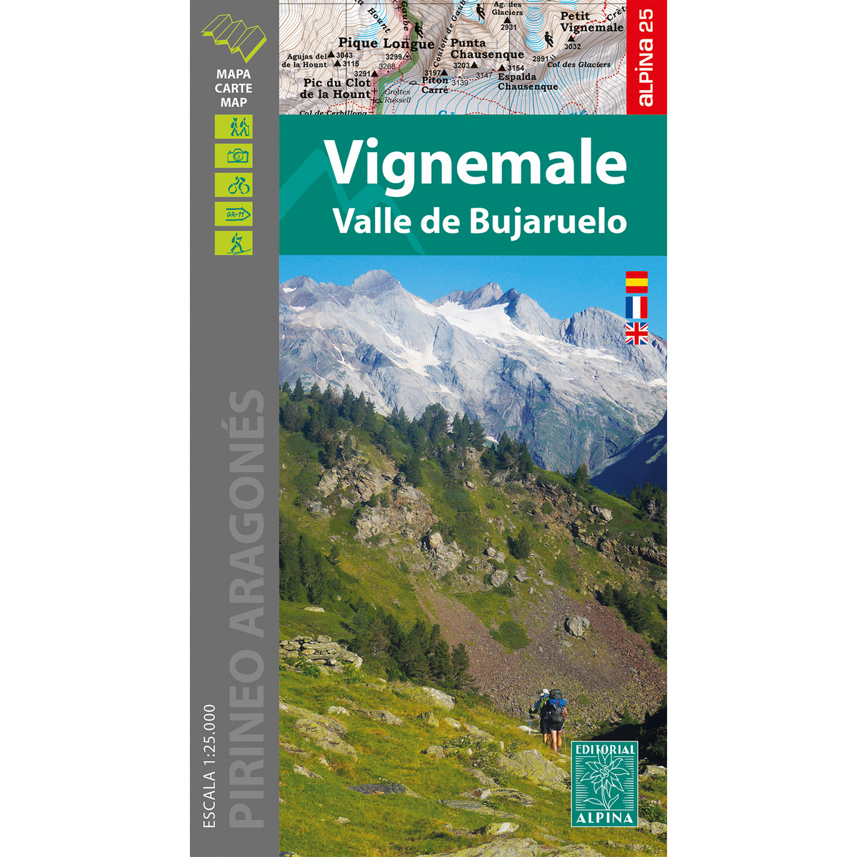 Mal og menning Wanderkarte 25T Vignemale (Größe One Size)