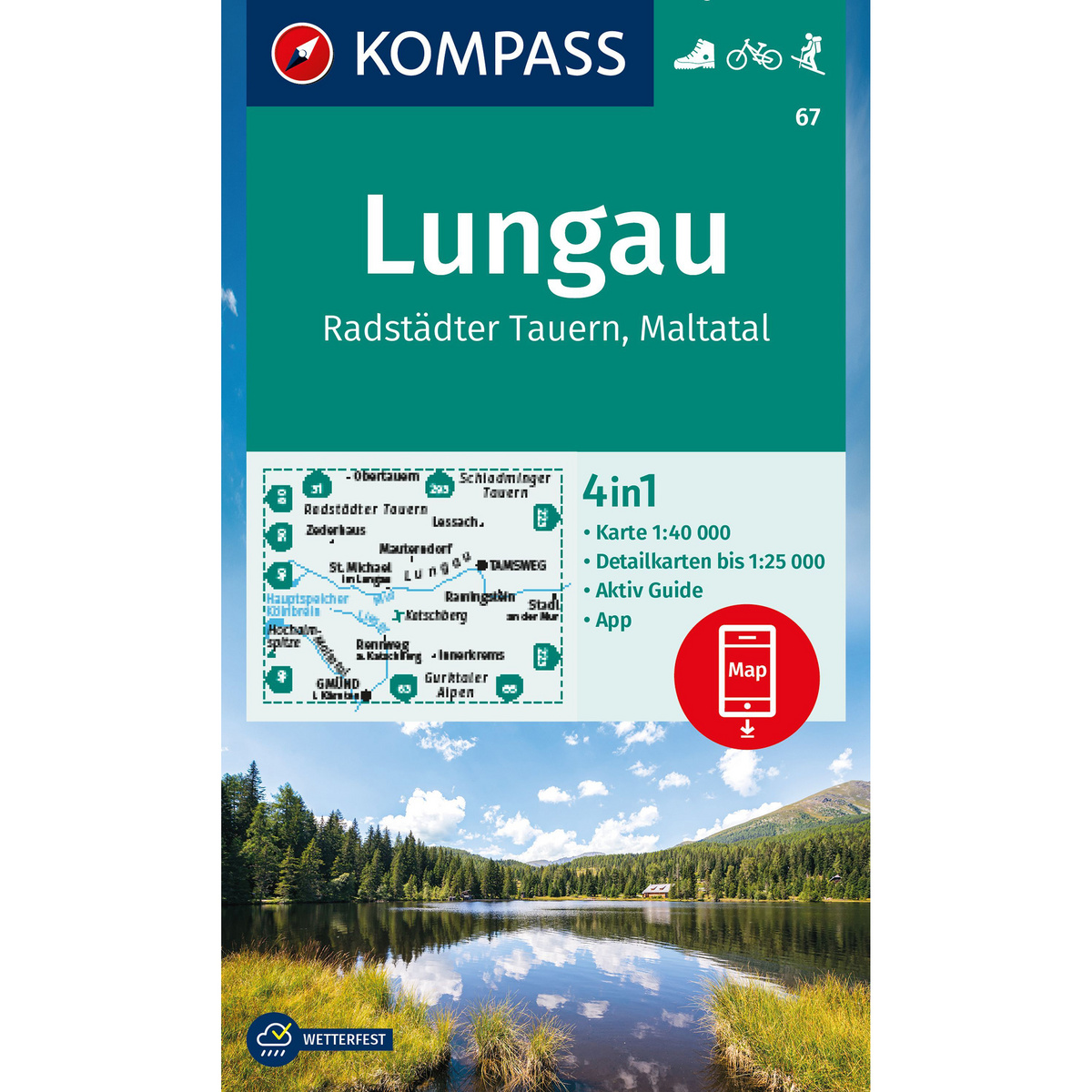 Kompass Verlag WK 67 Lungau, Radstädter Tauern