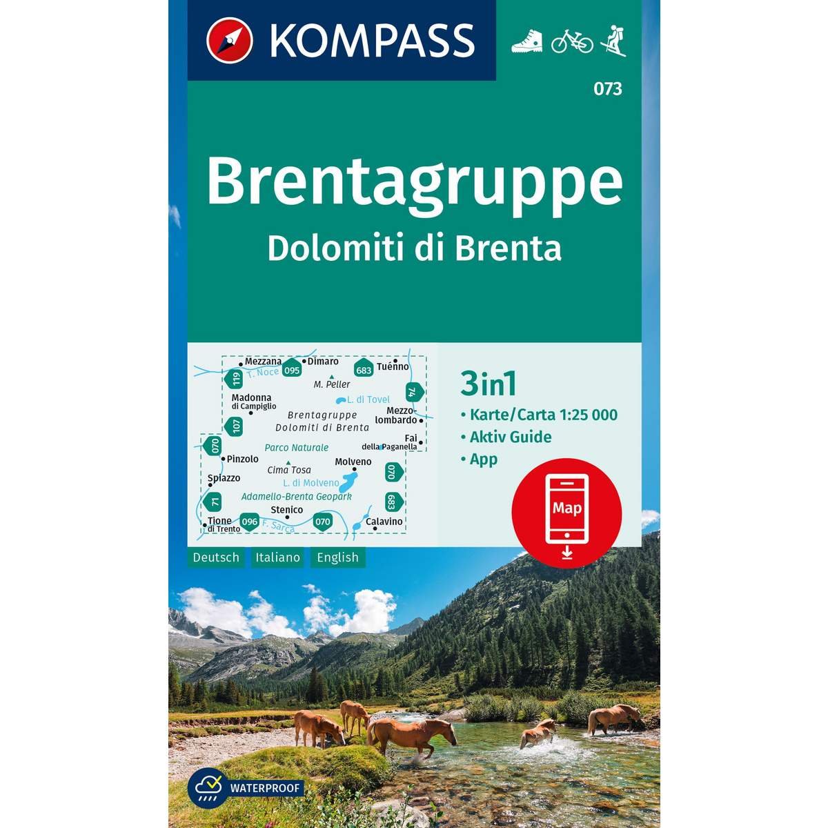 Kompass Verlag WK 073 Brentagruppe