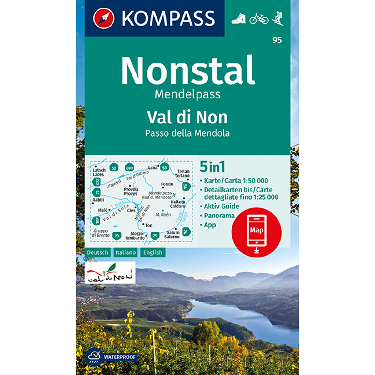 Kompass Verlag WK 95 Nonstal, Val die Non