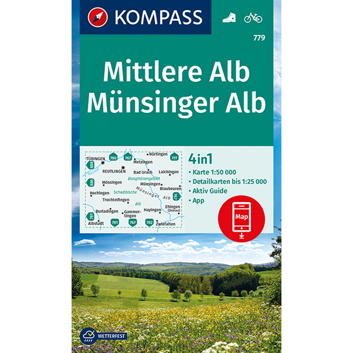 Image of Kompass Verlag WK 779 Mittlere Alb