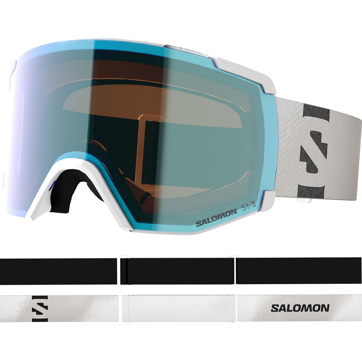 Salomon S/View Photochromic Skibrille (Größe One Size, weiss)