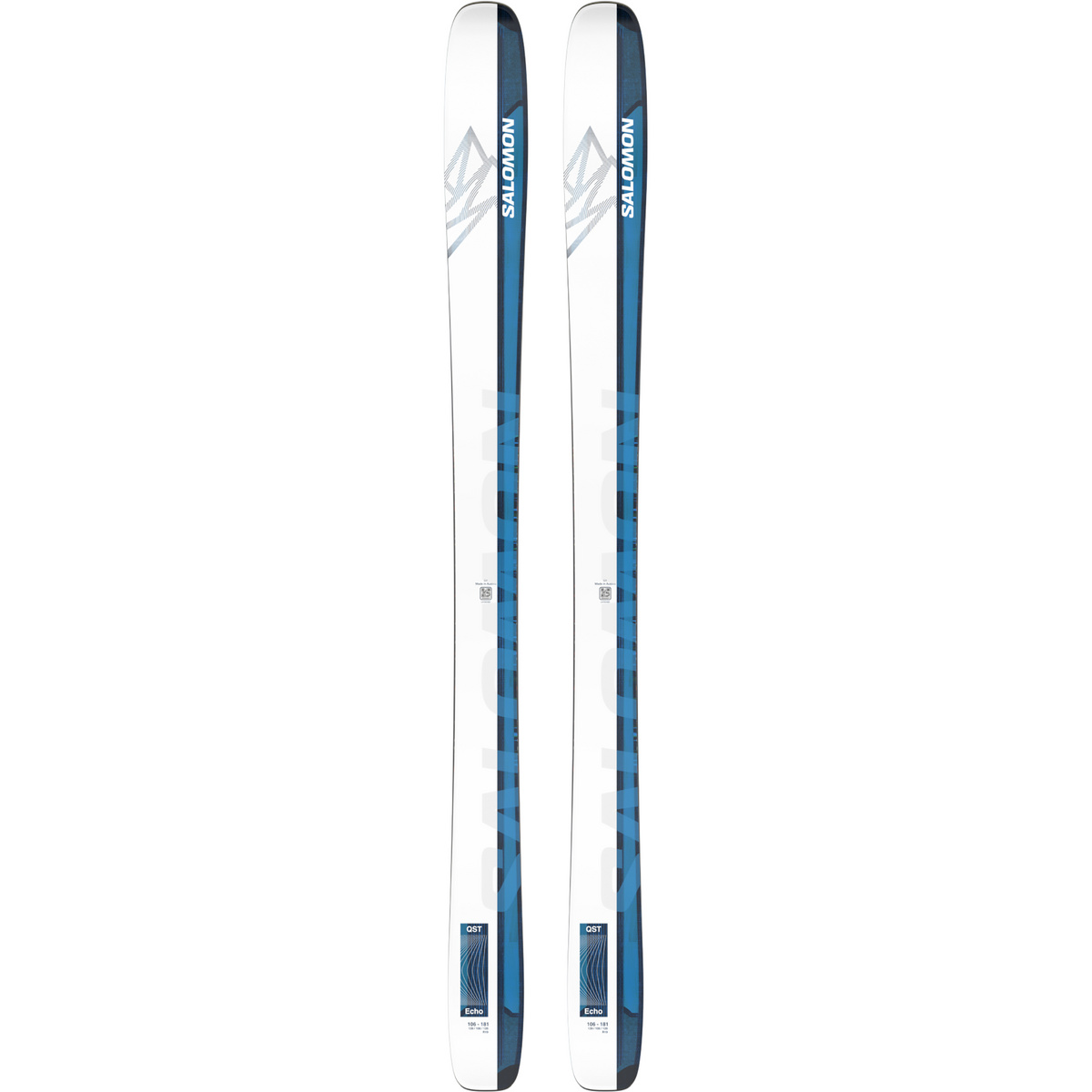 Salomon Ski freeride 24/25 Qst Echo 106 (taille 165cm, weiss)