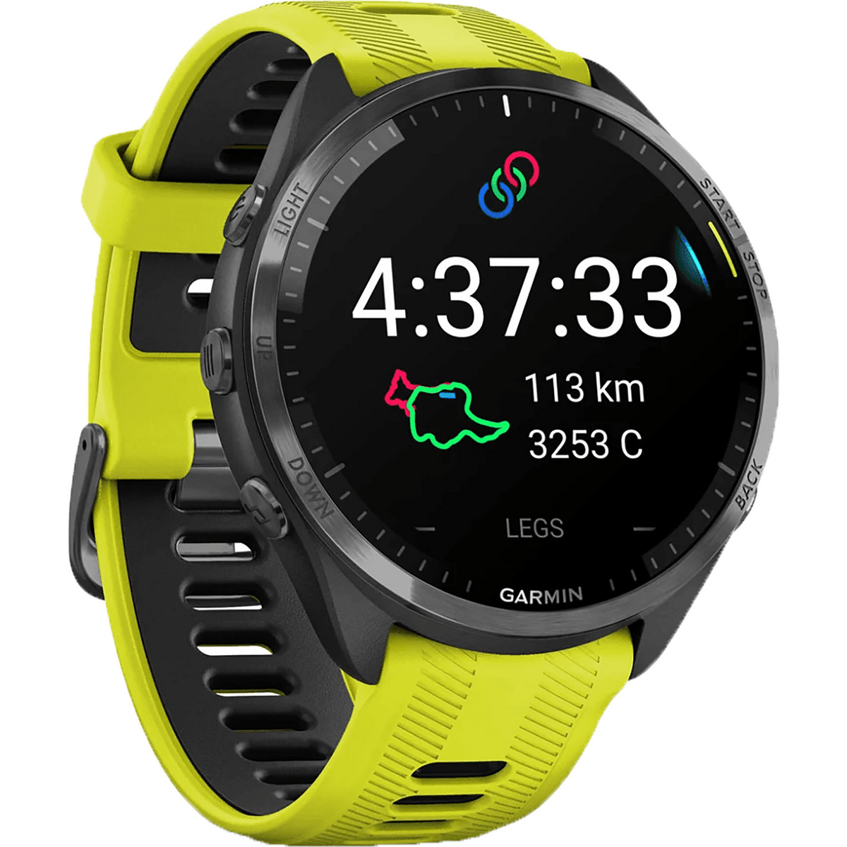 Garmin Forerunner® 965 DLC Titan GPS Uhr (Größe One Size, gelb)