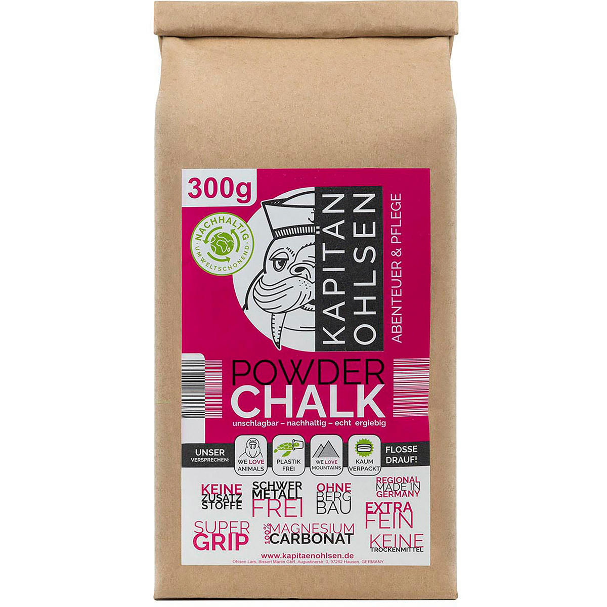 Kapitän-Ohlsens FIN Extra Dry Chalk (Größe 100g)