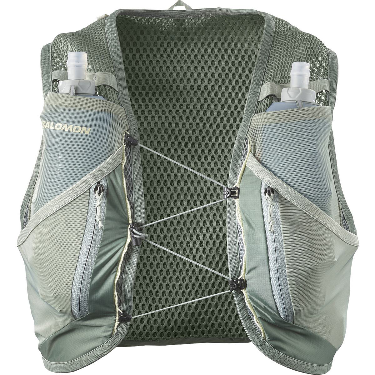Salomon Active Skin 12 Set Trailrunningrucksack (Größe 12L | XS, gruen)