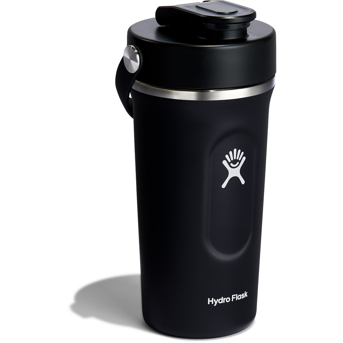 Hydro Flask 24oz Insulated Shaker Flasche (Größe 0.71L, schwarz)
