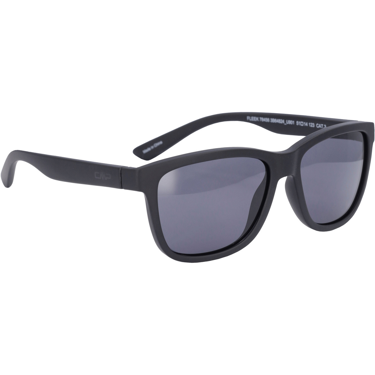 CMP Kinder Fleek Sonnenbrille (Größe One Size, schwarz)