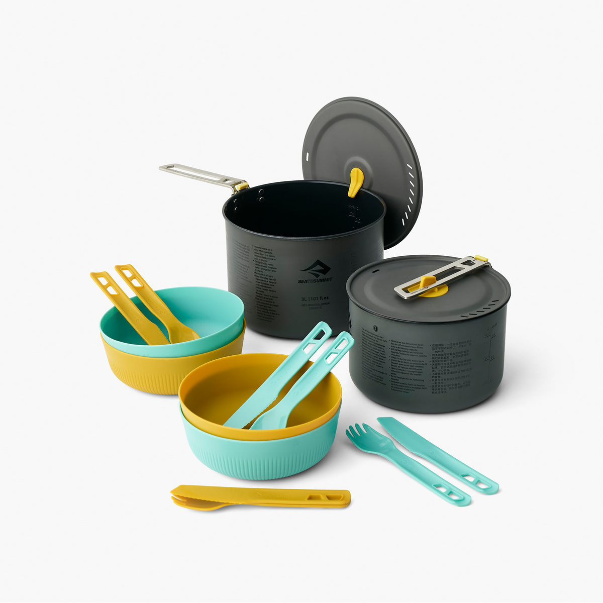 Sea to Summit Frontier Ul One Pot Cook 4P Set (taille ONE SIZE, Multicolore)