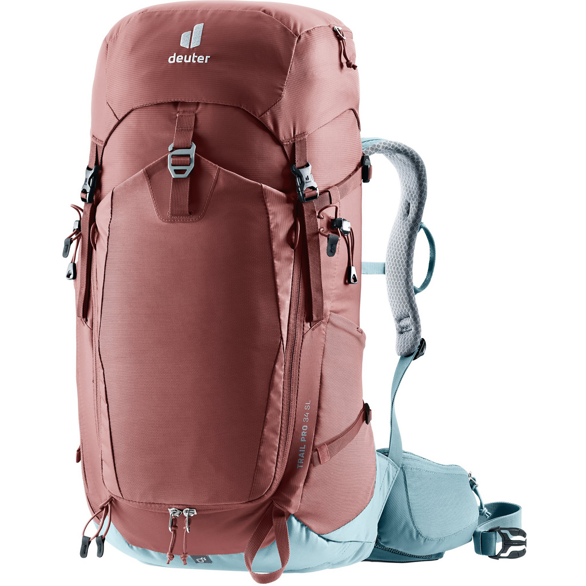 Deuter Donna Zaino Trail Pro 34 SL (Taglia 34L, Rosso)