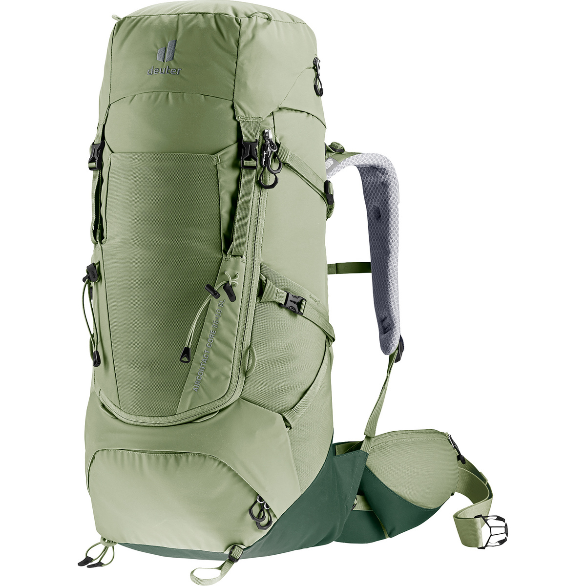Deuter Damen Aircontact Core 45+10 SL Rucksack (Größe 45+10L, oliv)