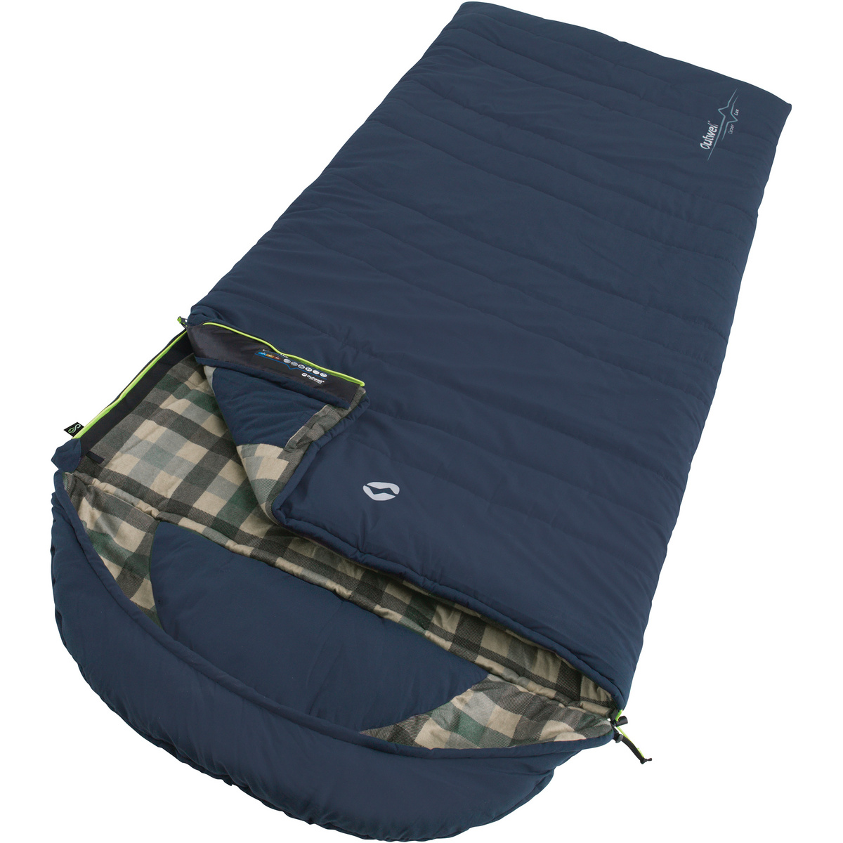 Outwell Sacco a pelo Camper Lux (Taglia max. 200cm , Blu)