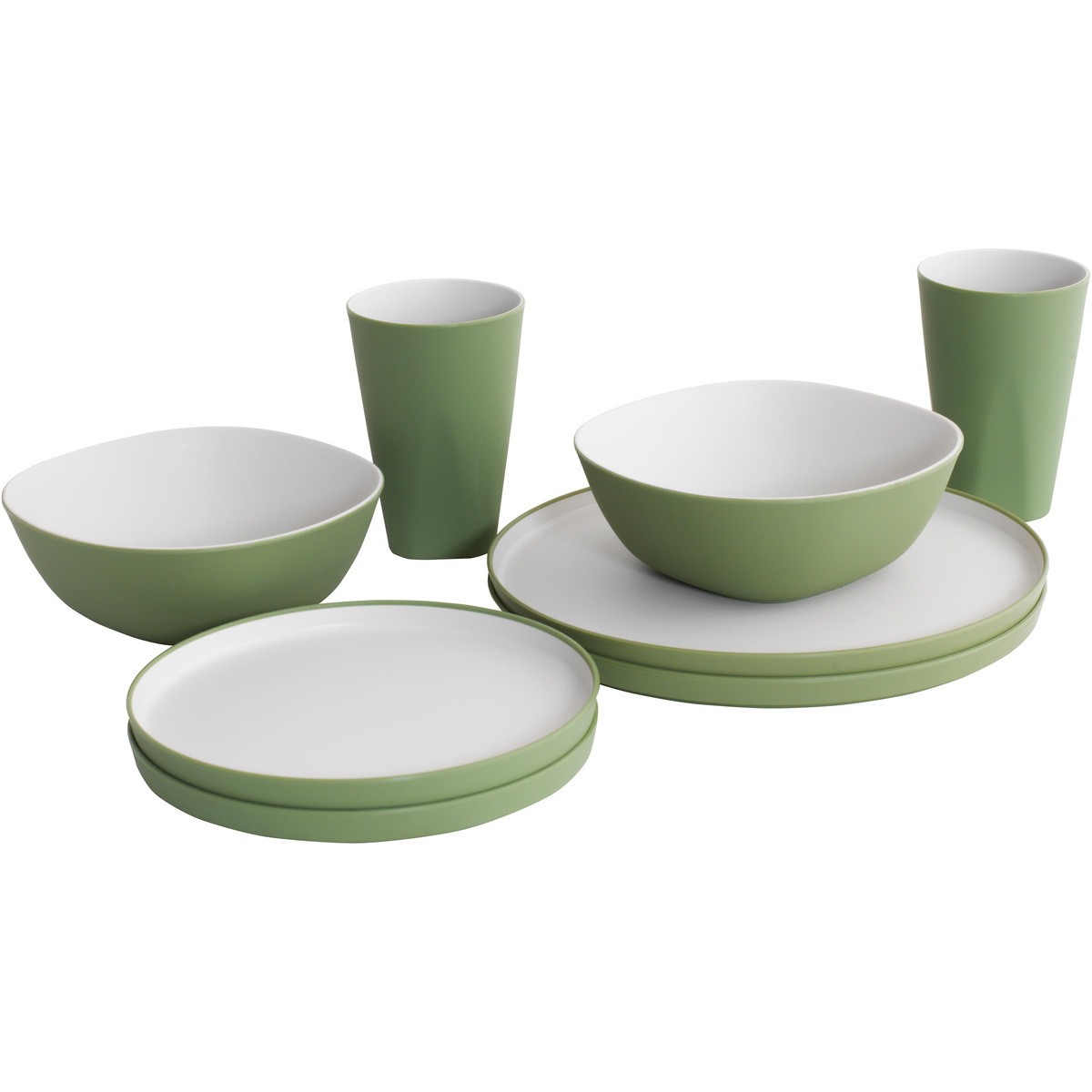 Outwell Gala 2 Personen Geschirr-Set (Größe ONE SIZE, gruen)