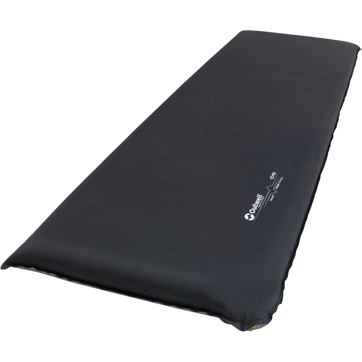 Outwell Materassino Sleepin Single 10.0 cm (Taglia 183x63cm, Nero)