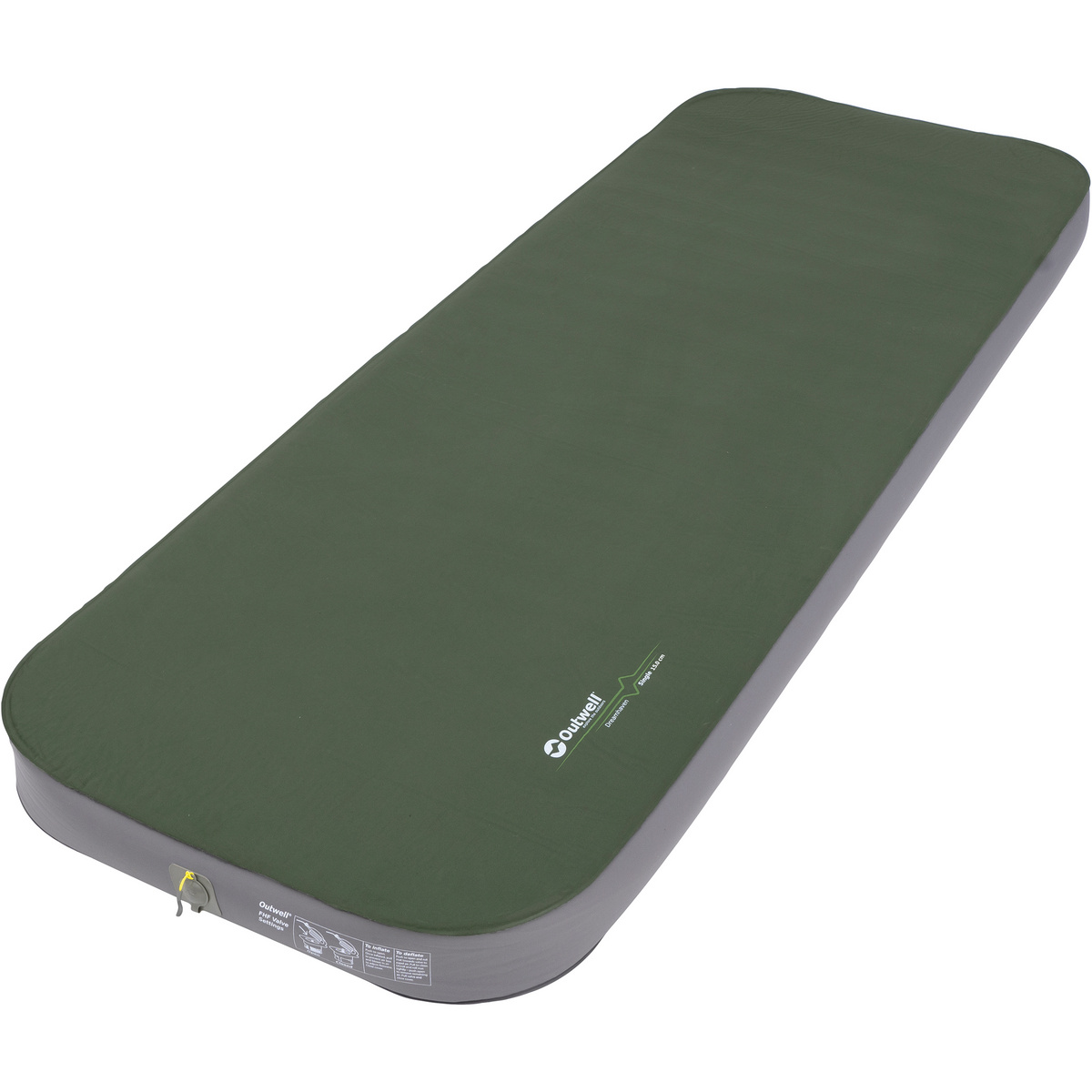 Outwell Dreamhaven Single 15.0 cm Isomatte (Größe 200x70cm, gruen)