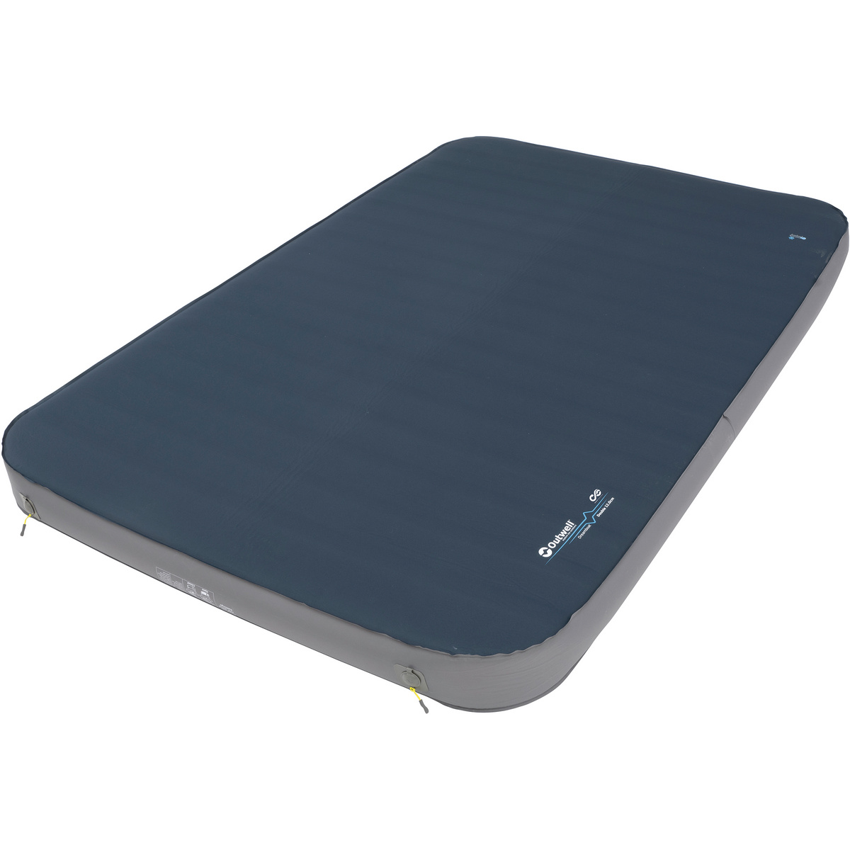 Outwell Matelas de sol Dreamboat Double 12.0 cm (taille 200x140cm, Bleu)