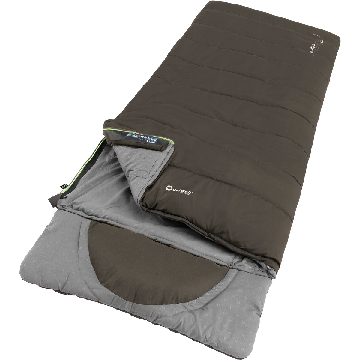 Outwell Contour Supreme Schlafsack (Größe max. 190cm , braun)