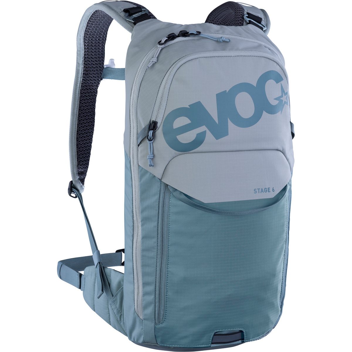 Evoc Zaino Stage 6 + set di idratazione (Taglia 6L, Grigio)